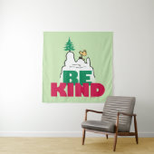 Peanuts | Snoopy & Woodstock Be Kind Wandkleed (In situ)