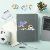 Peanuts | Snoopy & Woodstock Beach Sticker (iPad Cover)