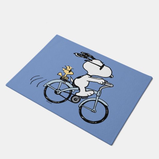 Peanuts | Snoopy & Woodstock Bicycle Deurmat (Schuin)