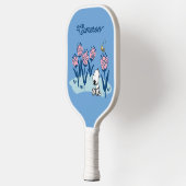 Peanuts Snoopy & Woodstock Bloem | Jouw namen toev Pickleball Paddle (Links)