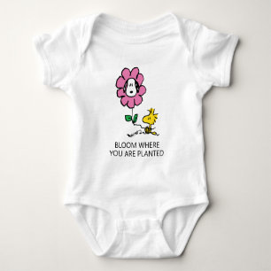 Peanuts Snoopy & Woodstock Bloem Romper