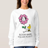Peanuts | Snoopy & Woodstock Bloem Trui (Voorkant)