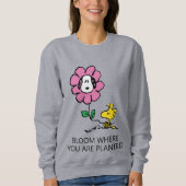 Peanuts | Snoopy & Woodstock Bloem Trui (Voorkant)