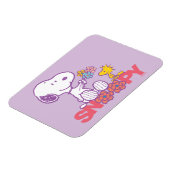 Peanuts | Snoopy & Woodstock Bloemen Magneet (Linkerzijde)