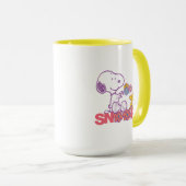 Peanuts | Snoopy & Woodstock Bloemen Mok (Voorkant rechts)