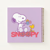 Peanuts | Snoopy & Woodstock Bloemen Notitieboek (Achterkant)
