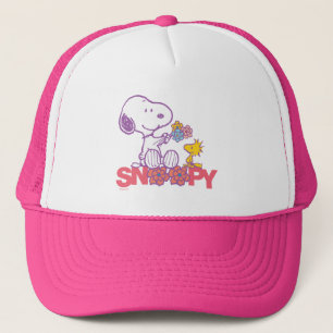 Peanuts   Snoopy & Woodstock Bloemen Trucker Pet