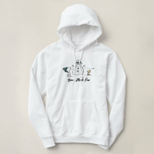 Peanuts   Snoopy & Woodstock Bouw een sneeuwpop Hoodie