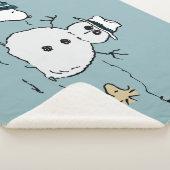 Peanuts | Snoopy & Woodstock Bouw een sneeuwpop Sherpa Deken (3/4)