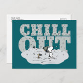Peanuts | Snoopy & Woodstock Chill Out Briefkaart (Voorkant / Achterkant)