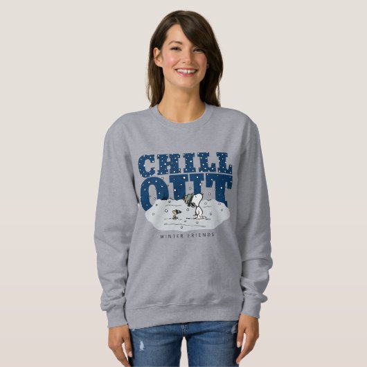 Peanuts | Snoopy & Woodstock Chill Out Trui (Voorkant volledig)