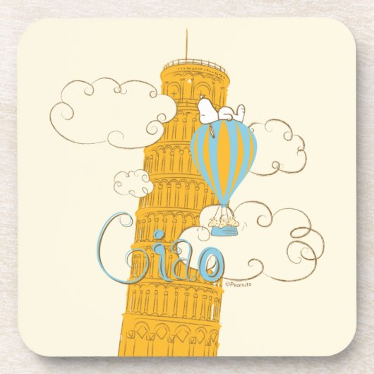 Peanuts | Snoopy & Woodstock Ciao Bier Onderzetter (Voorkant)