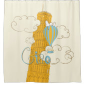 Peanuts | Snoopy & Woodstock Ciao Douchegordijn (Voorkant)