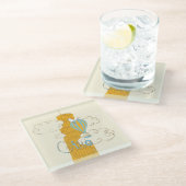 Peanuts | Snoopy & Woodstock Ciao Glazen Onderzetter (Schuin)