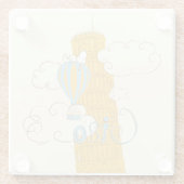 Peanuts | Snoopy & Woodstock Ciao Glazen Onderzetter (Achterkant)