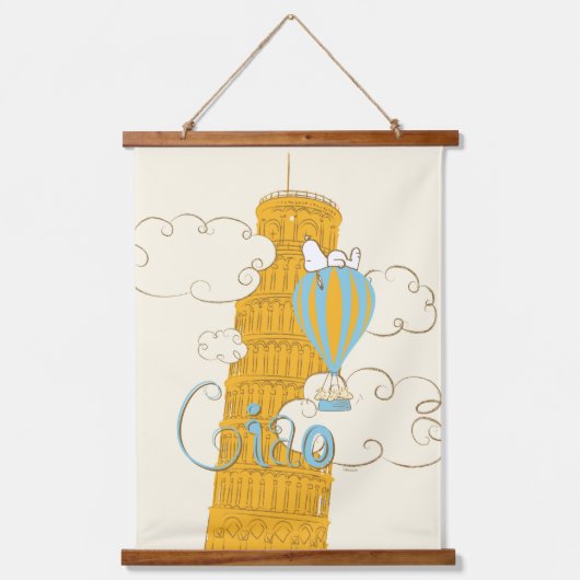 Peanuts | Snoopy & Woodstock Ciao Hangend Wandkleed (Voorkant)