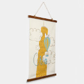 Peanuts | Snoopy & Woodstock Ciao Hangend Wandkleed (Gebogen)