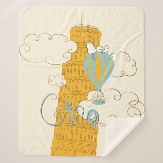 Peanuts | Snoopy & Woodstock Ciao Sherpa Deken (Voorkant)