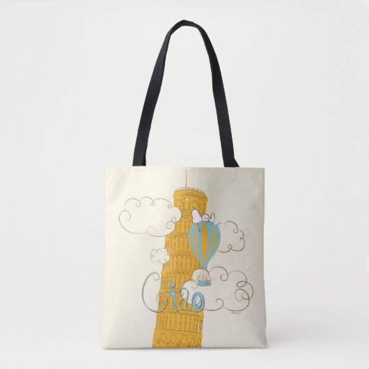 Peanuts | Snoopy & Woodstock Ciao Tote Bag (Voorkant)