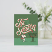 Peanuts | Snoopy & Woodstock Dit Het Seizoen Feestdagenkaart (Staand voorkant)