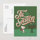 Peanuts | Snoopy & Woodstock Dit Het Seizoen Feestdagenkaart (Voorkant / Achterkant)