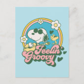 Peanuts | Snoopy & Woodstock Feelin' Groovy Briefkaart (Voorkant)