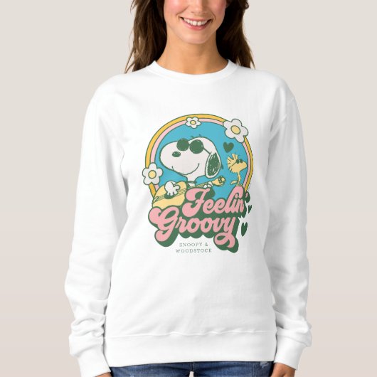Peanuts | Snoopy & Woodstock Feelin' Groovy Trui (Voorkant)