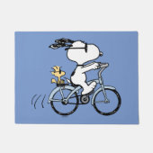 Peanuts | Snoopy & Woodstock Fiets Deurmat (Voorkant)