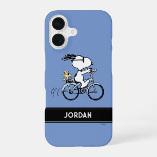 Peanuts Snoopy & Woodstock Fiets iPhone 16 Hoesje