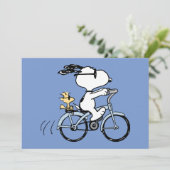 Peanuts | Snoopy & Woodstock Fiets Kaart (Staand voorkant)