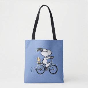 Peanuts Snoopy & Woodstock Fiets Tote Bag