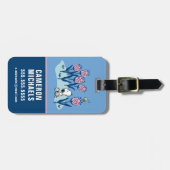 Peanuts | Snoopy & Woodstock Flower Garden Bagagelabel (Voorkant horizontaal)