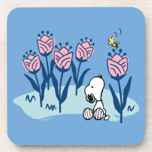 Peanuts Snoopy & Woodstock Flower Garden Bier Onderzetter