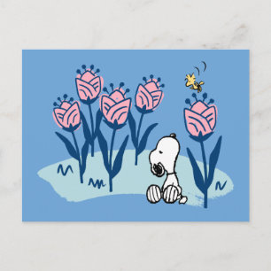 Peanuts   Snoopy & Woodstock Flower Garden Briefkaart