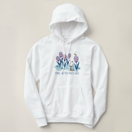 Peanuts | Snoopy & Woodstock Flower Garden Hoodie (Design voorkant)