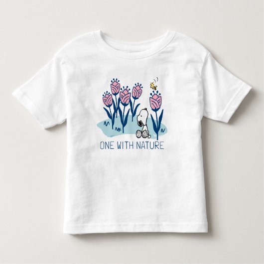 Peanuts | Snoopy & Woodstock Flower Garden Kinder Shirts (Voorkant)