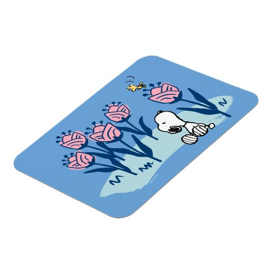 Peanuts | Snoopy & Woodstock Flower Garden Magneet (Linkerzijde)