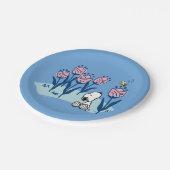 Peanuts | Snoopy & Woodstock Flower Garden Papieren Bordje (Gekanteld)