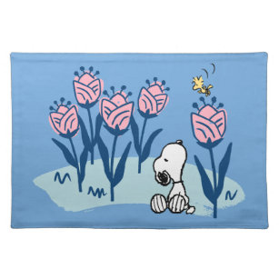 Peanuts   Snoopy & Woodstock Flower Garden Placemat