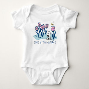 Peanuts Snoopy & Woodstock Flower Garden Romper