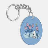 Peanuts | Snoopy & Woodstock Flower Garden Sleutelhanger (Voorkant Links)