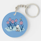Peanuts | Snoopy & Woodstock Flower Garden Sleutelhanger (Achterkant)