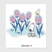 Peanuts | Snoopy & Woodstock Flower Garden Sticker (Vel)