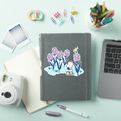 Peanuts | Snoopy & Woodstock Flower Garden Sticker (iPad Cover)