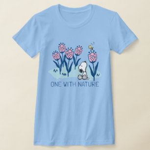 Peanuts   Snoopy & Woodstock Flower Garden T-shirt