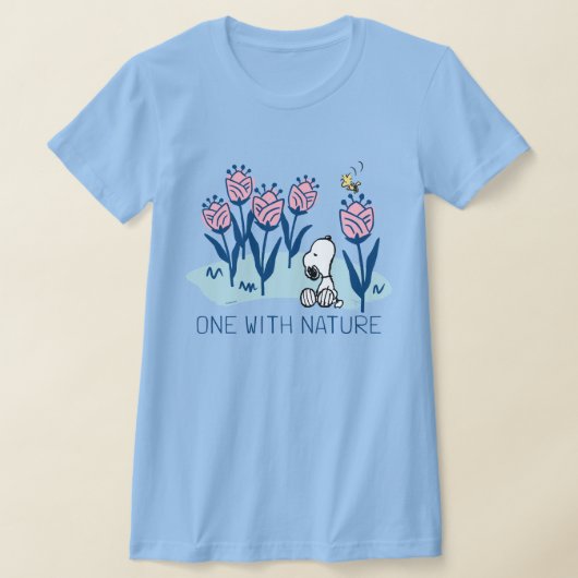 Peanuts | Snoopy & Woodstock Flower Garden T-shirt (Laagn)