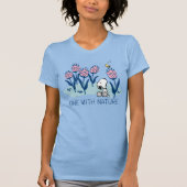 Peanuts | Snoopy & Woodstock Flower Garden T-shirt (Voorkant)