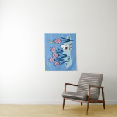 Peanuts | Snoopy & Woodstock Flower Garden Wandkleed (In situ)