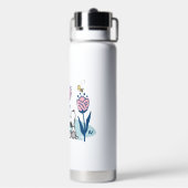 Peanuts | Snoopy & Woodstock Flower Garden Waterfles (Achterkant)