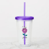 Peanuts | Snoopy & Woodstock Flower Whistle Acryl Drinkbeker (Voorkant)